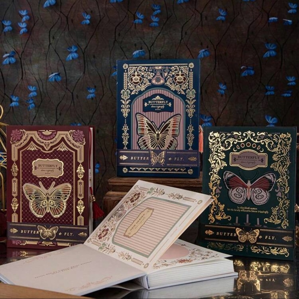 Elegant Butterfly Themed Notebooks